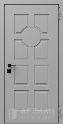 Фото «Входная железная дверь с белой отделкой МДФ №797»