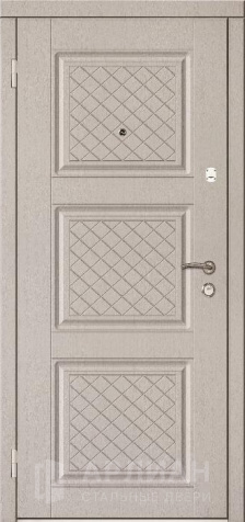 Фото №2 «Наружная утепленная входная дверь с терморазрывом коричневого цвета №23»